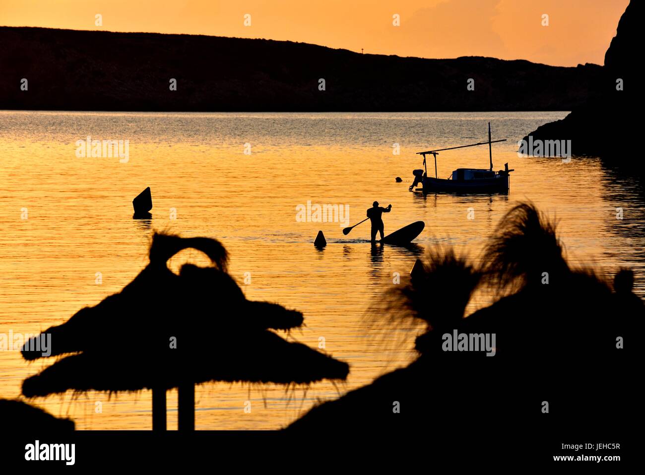Paddle-boarding Stockfoto
