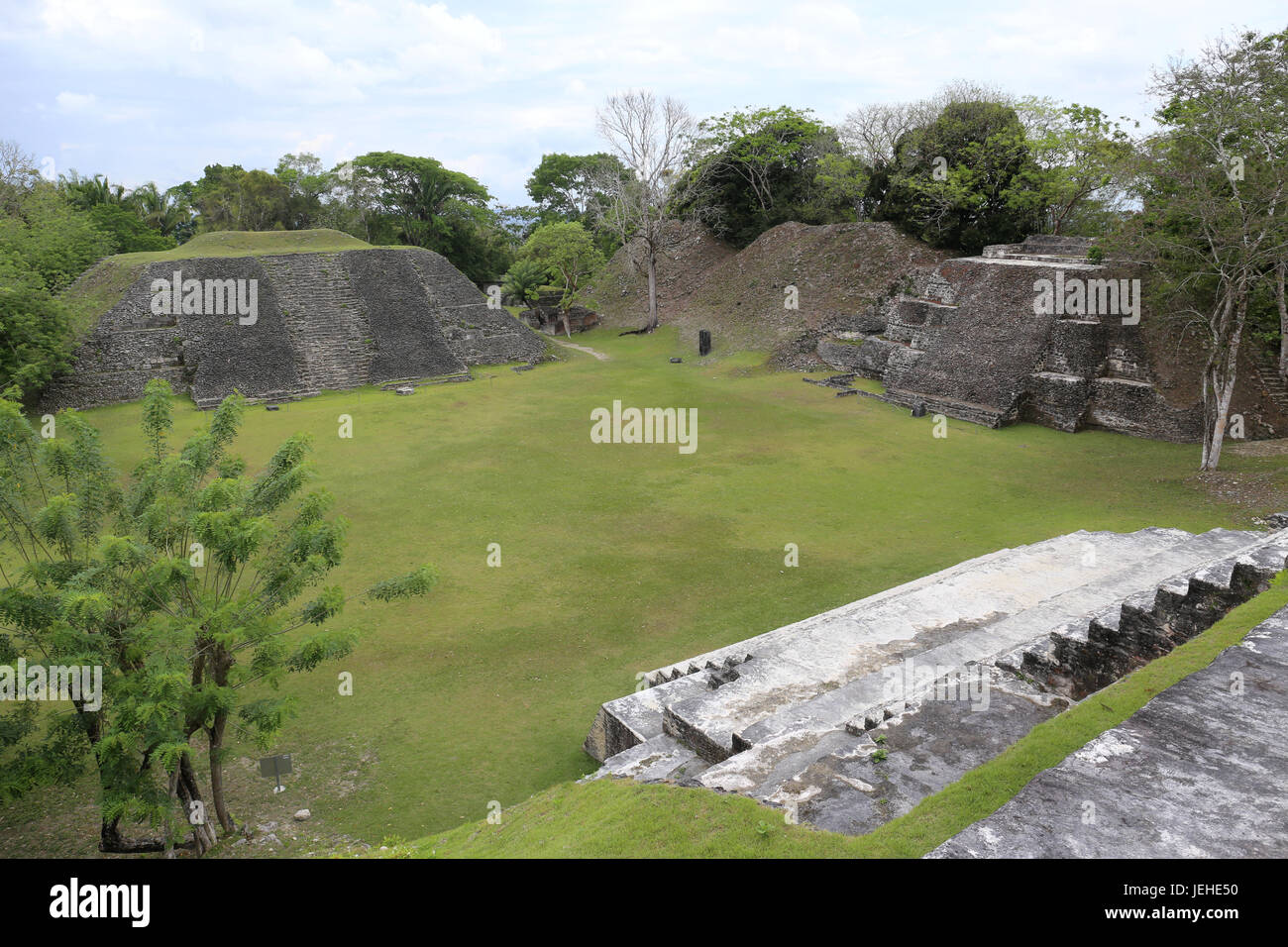 Maya-Ruine - Xunantunich in Belize Stockfoto