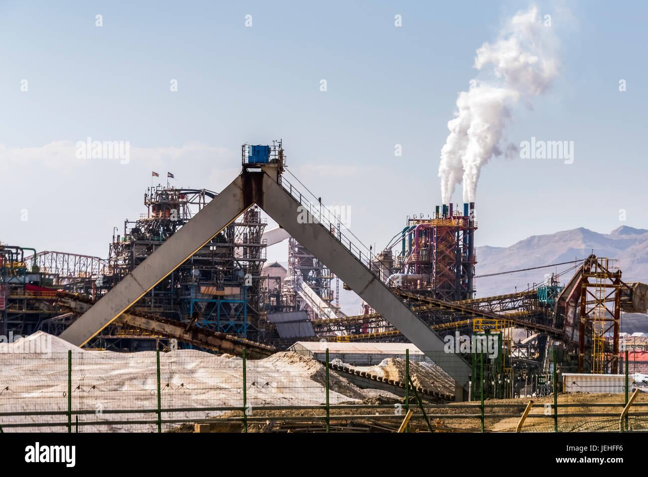 Totes Meer Salz-Raffinerie; South District, Israel Stockfoto