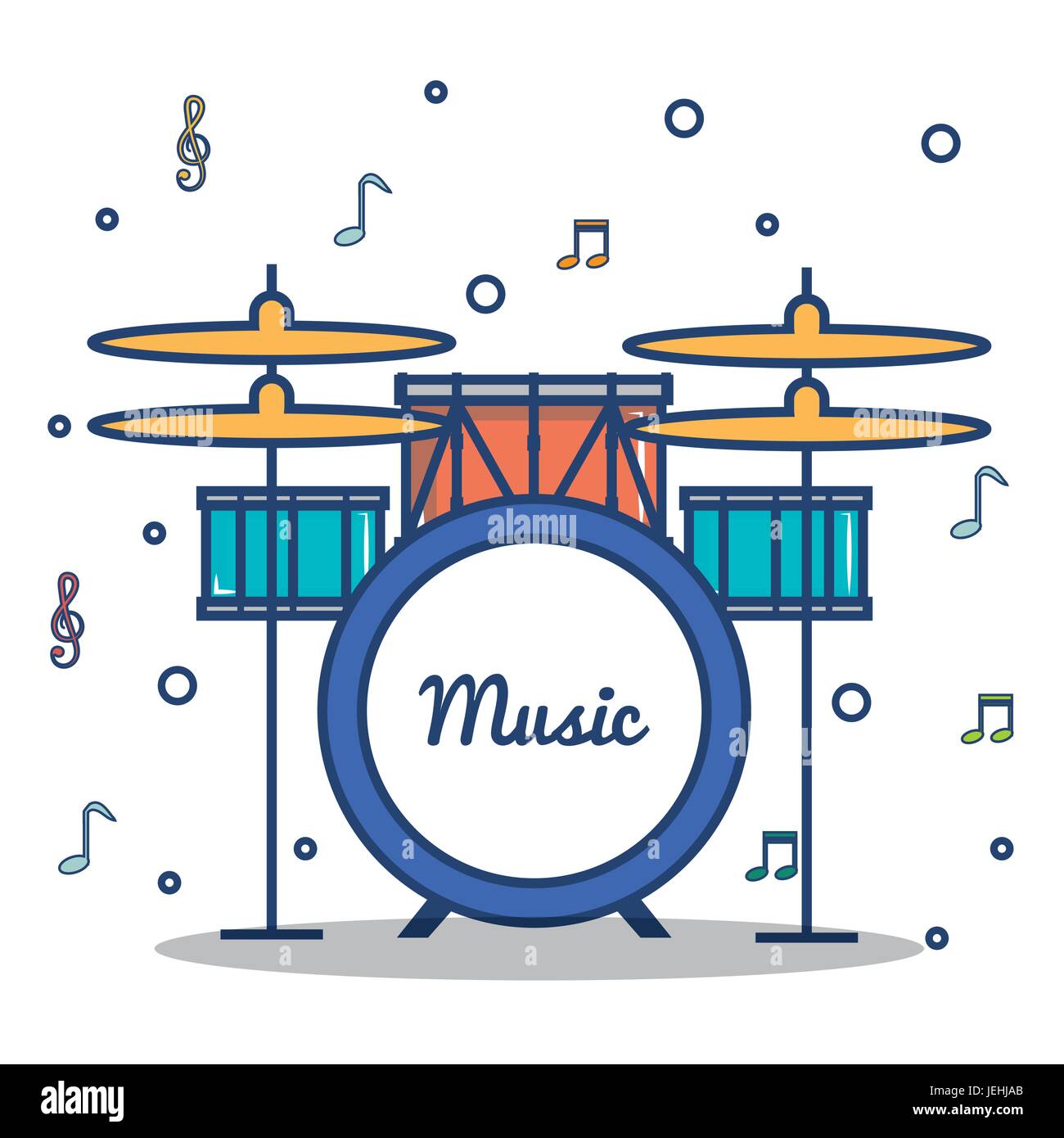 Gartenflagge „Red Drums On Music Notes“ – 30,5 X 45,7 Cm, Aus Polyester, Einseitig Bedruckt