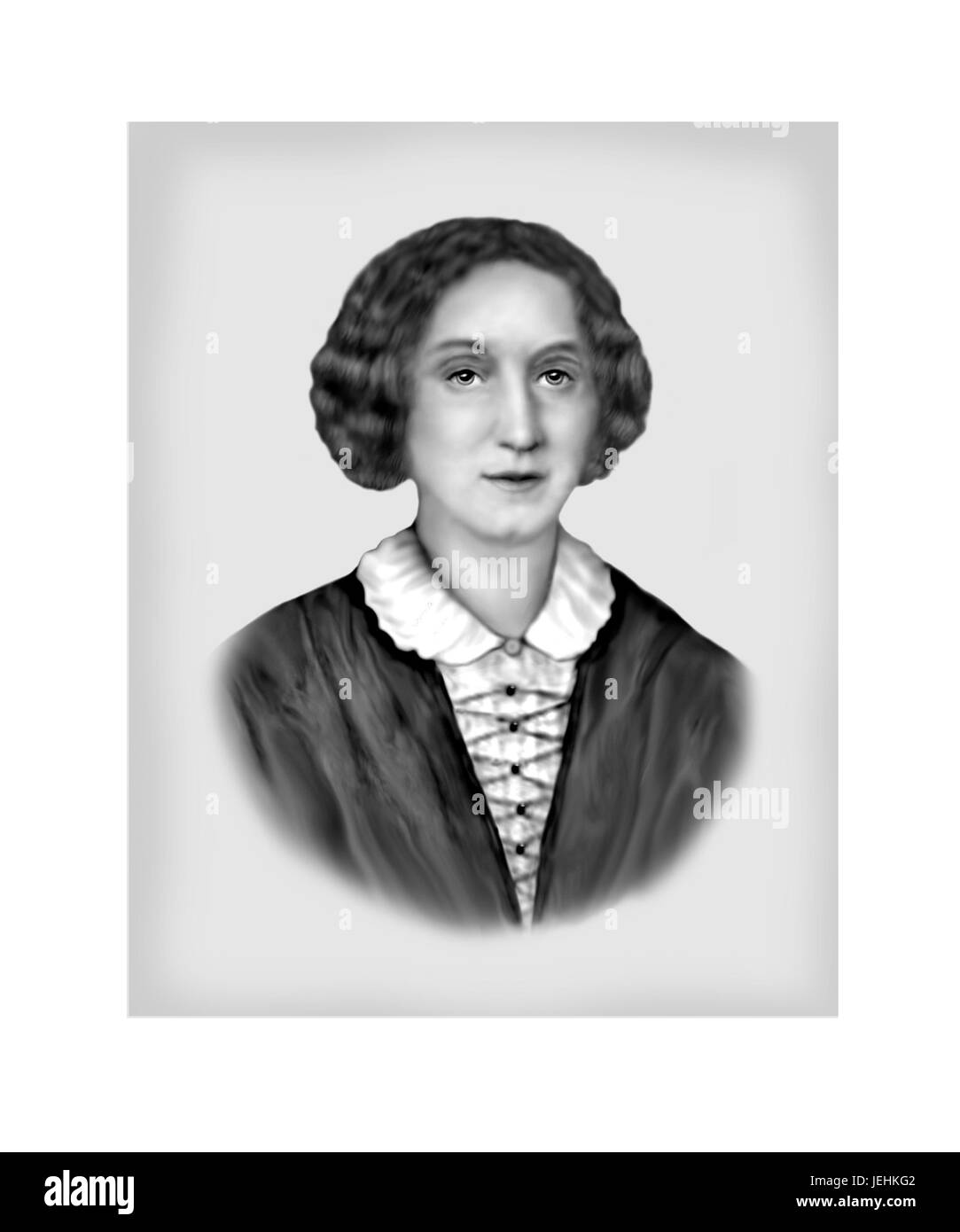 George Eliot, 1819-1880, englischer Schriftsteller, Dichter Stockfoto