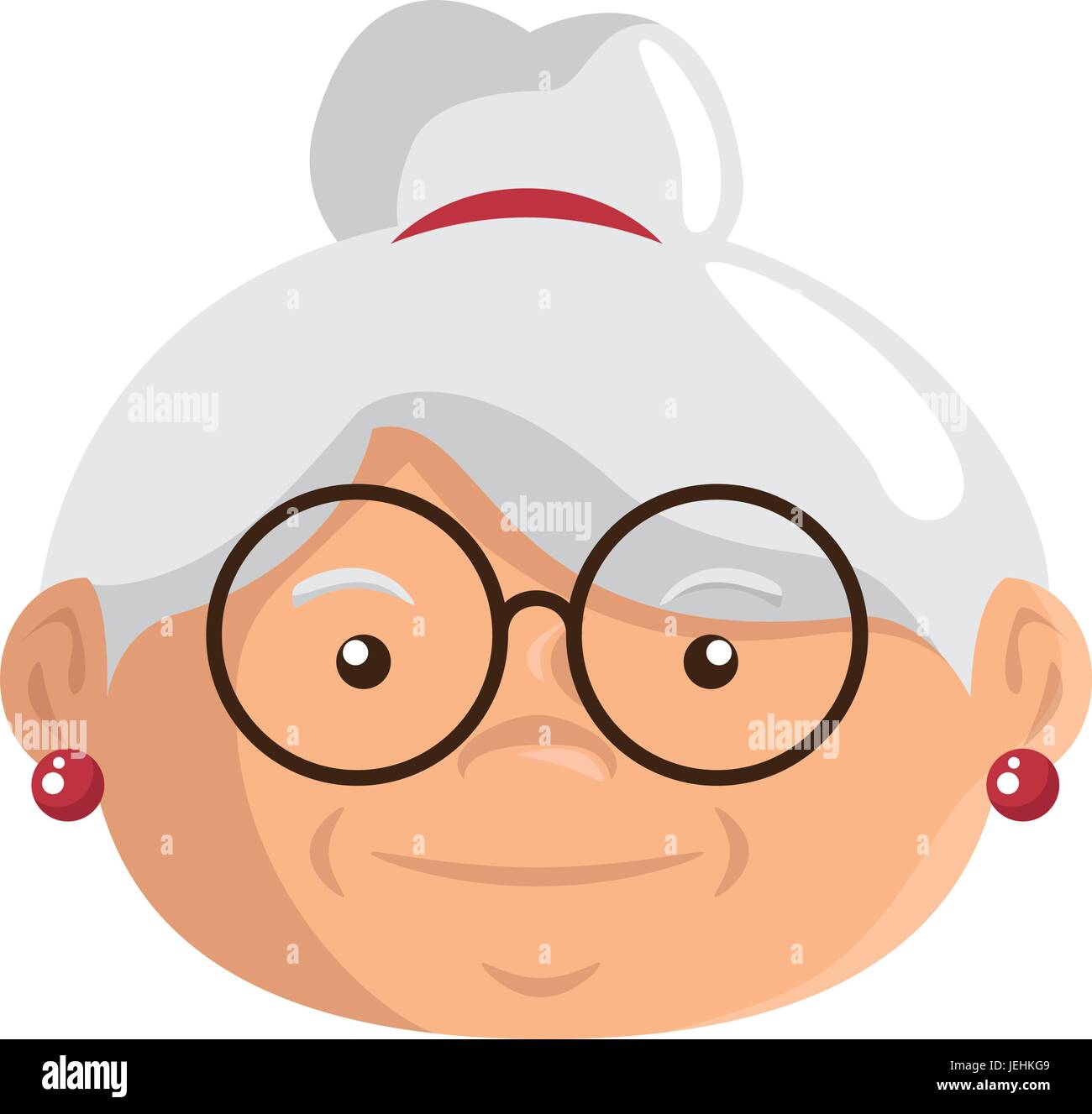 Cartoon Grossmutter Symbol Stock Vektorgrafik Alamy