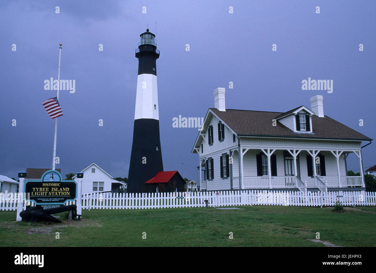 Tybee Island Lighthouse, Tybee Island, Georgia Stockfoto