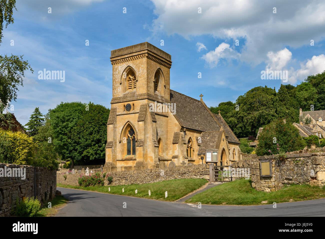 St. Barnabas Church, Snowshill, Cotswolds, UK Stockfoto