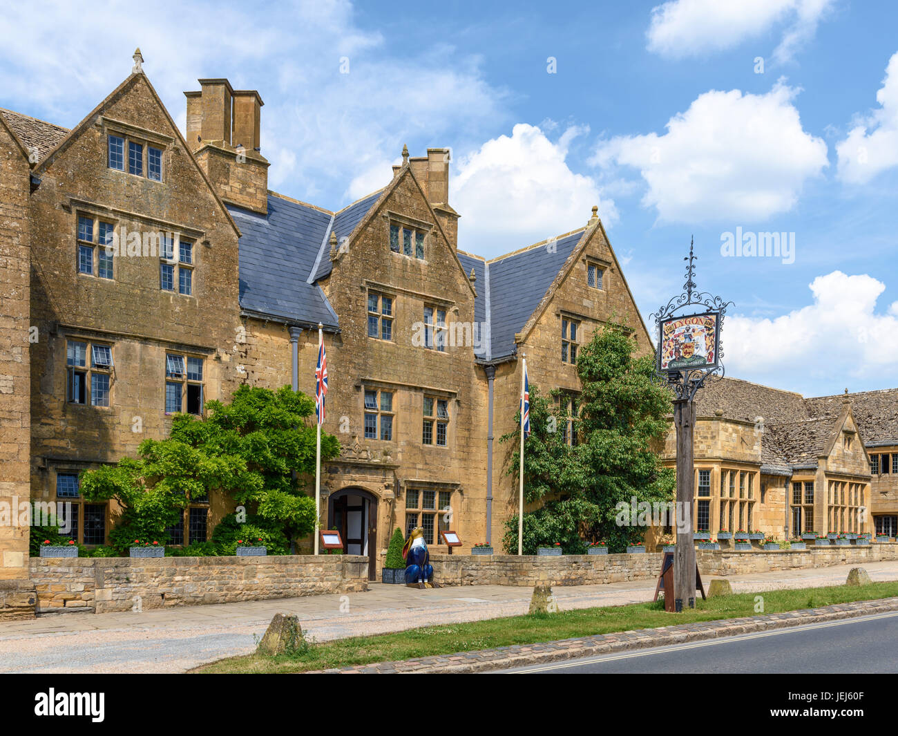 Lygon Arms Hotel, Broadway, Cotswolds, UK Stockfoto