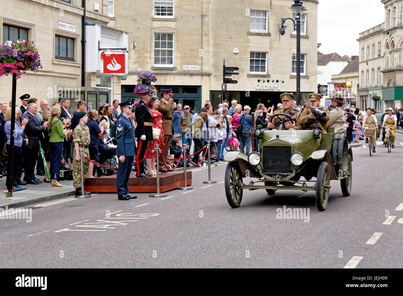 Trowbridge, Wiltshire, UK. 25. Juni 2017. Wiltshire Streitkräfte & Veteranen feiern im Stadtpark Trowbridge. Bildnachweis: Andrew Harker/Alamy Live-Nachrichten Stockfoto