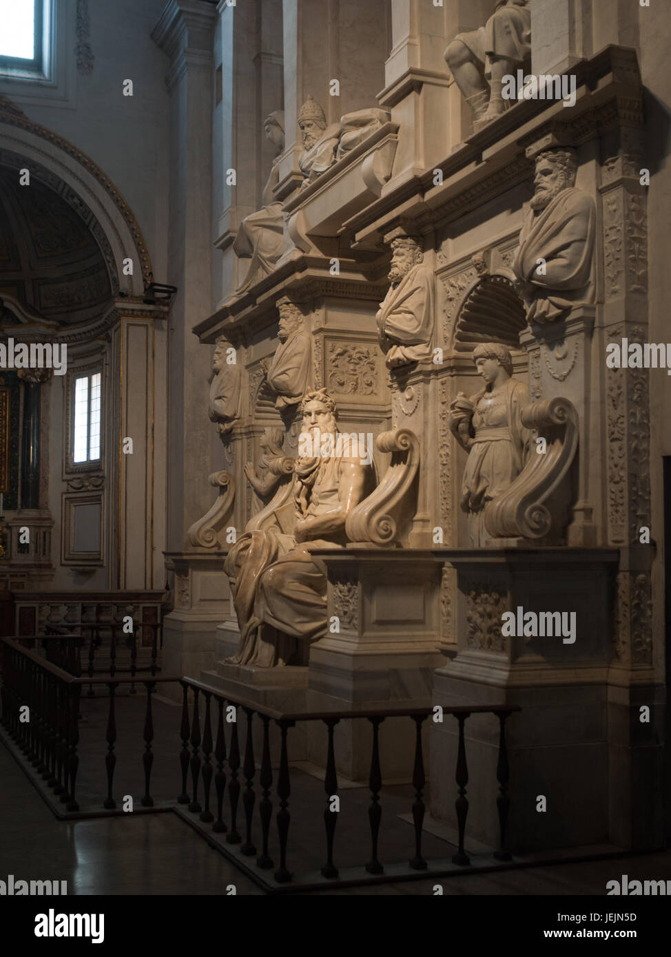 Michelangelos Grabmal für Papst Julius II. Stockfoto