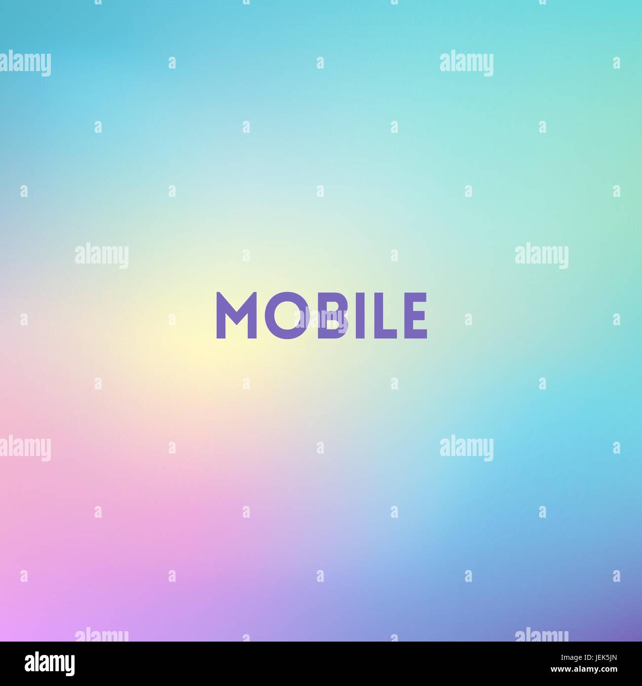 Platz unscharf Hintergrund - moderne mobile Farben mit motivierenden Zitat Stock Vektor