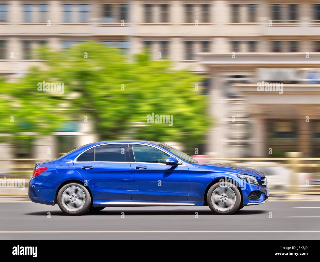 PEKING, 4. MAI 2016. Mercedes C-Klasse. Luxuswagenhersteller können auf Chinas wachsenden Reichtum zählen. Stockfoto