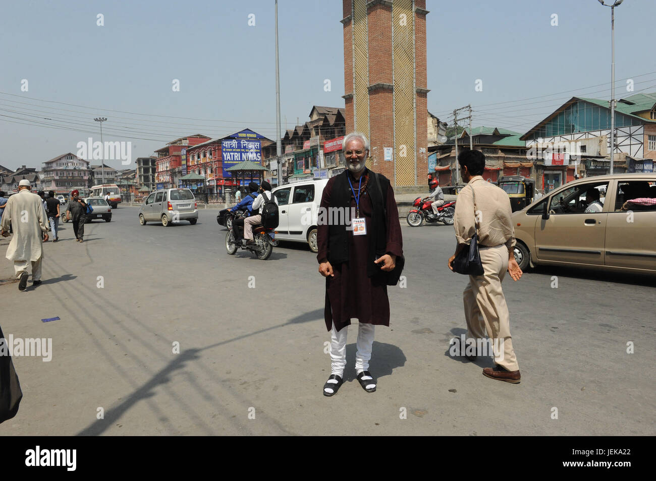 Gebäude, Srinagar, Jammu Kaschmir, Indien, Asien Stockfoto