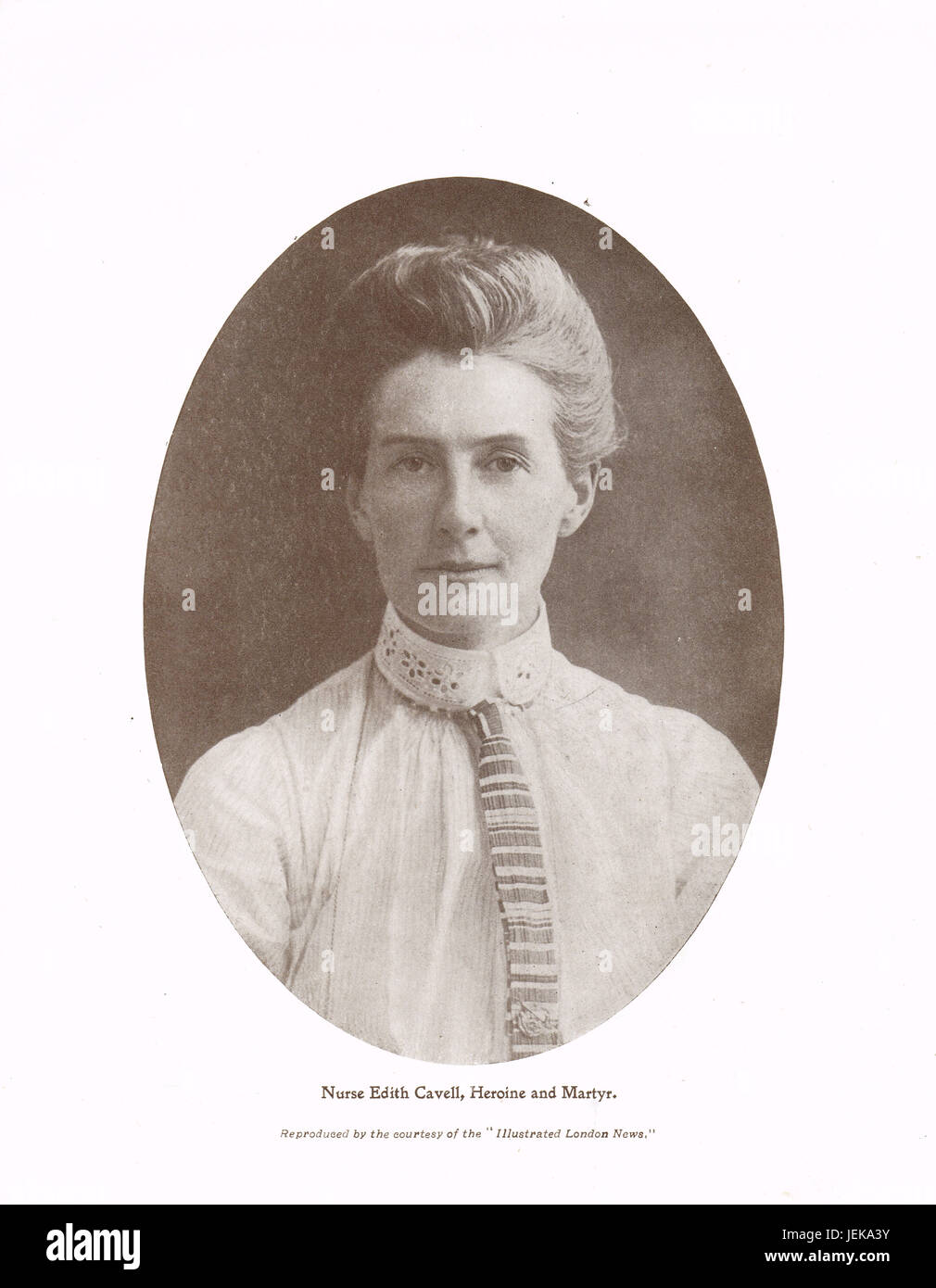 Krankenschwester Edith Cavell Heldin und Märtyrerin Stockfoto