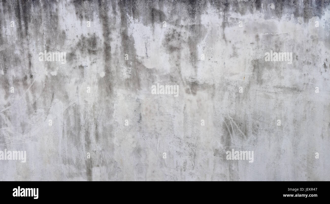Grunge verwitterten weiße Wand Fassade Hintergrund Stockfoto