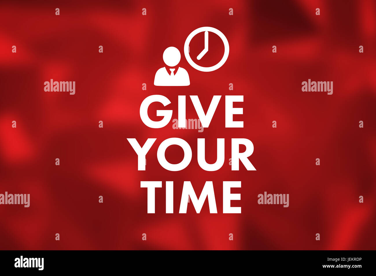 Zusammengesetztes Bild von Ihr Zeit geben Stockfoto