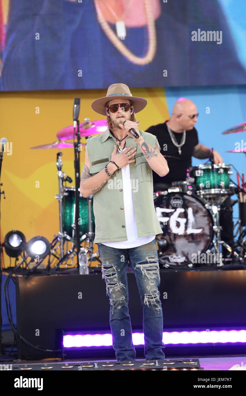 Florida Georgia Line und Nelly durchführen auf ABC "Good Morning America" 2017 Sommer Konzert-Serie mit: Tyler Hubbard wo: New York, New York, Vereinigte Staaten von Amerika bei: 26. Mai 2017 Stockfoto
