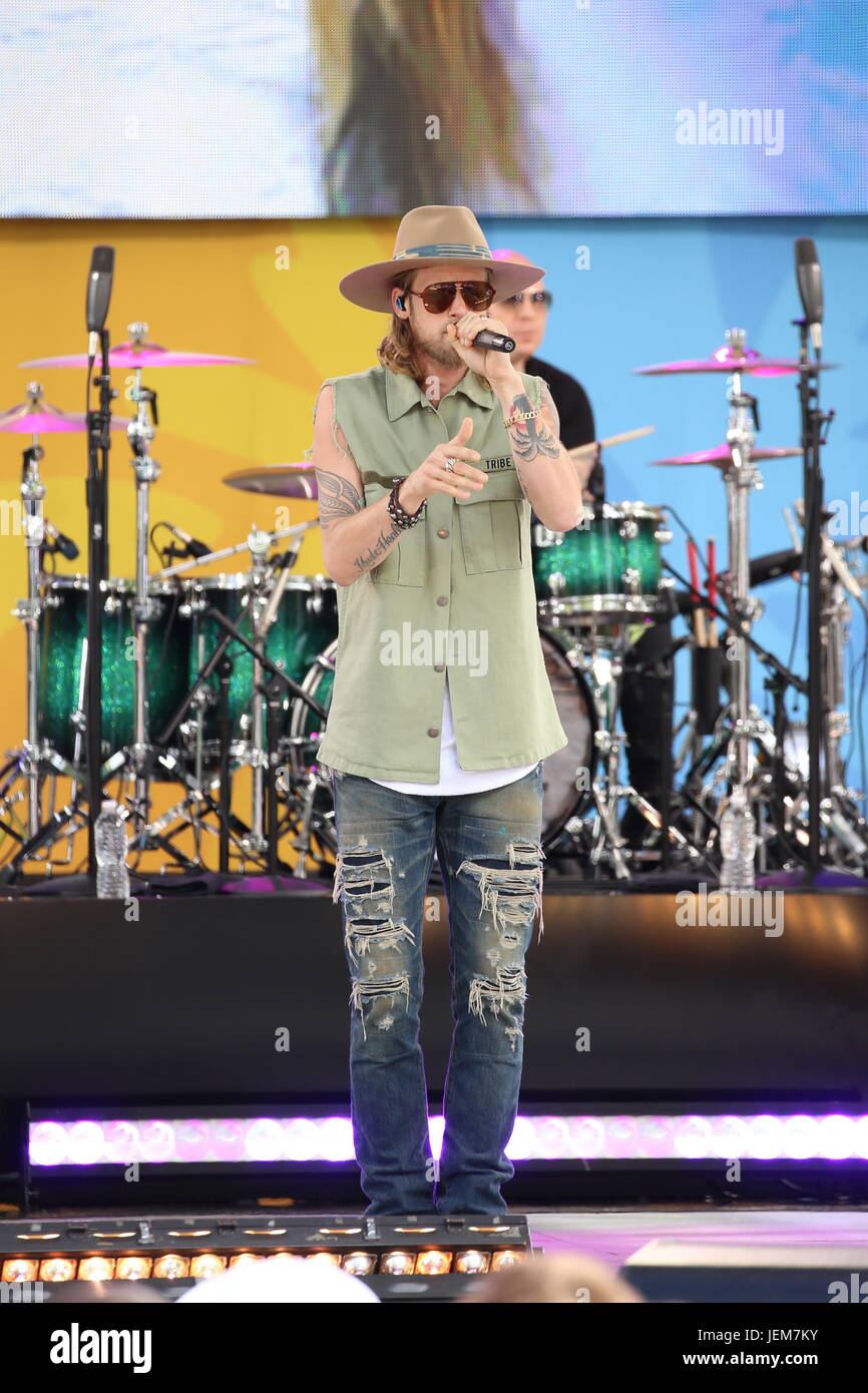 Florida Georgia Line und Nelly durchführen auf ABC "Good Morning America" 2017 Sommer Konzert-Serie mit: Tyler Hubbard wo: New York, New York, Vereinigte Staaten von Amerika bei: 26. Mai 2017 Stockfoto