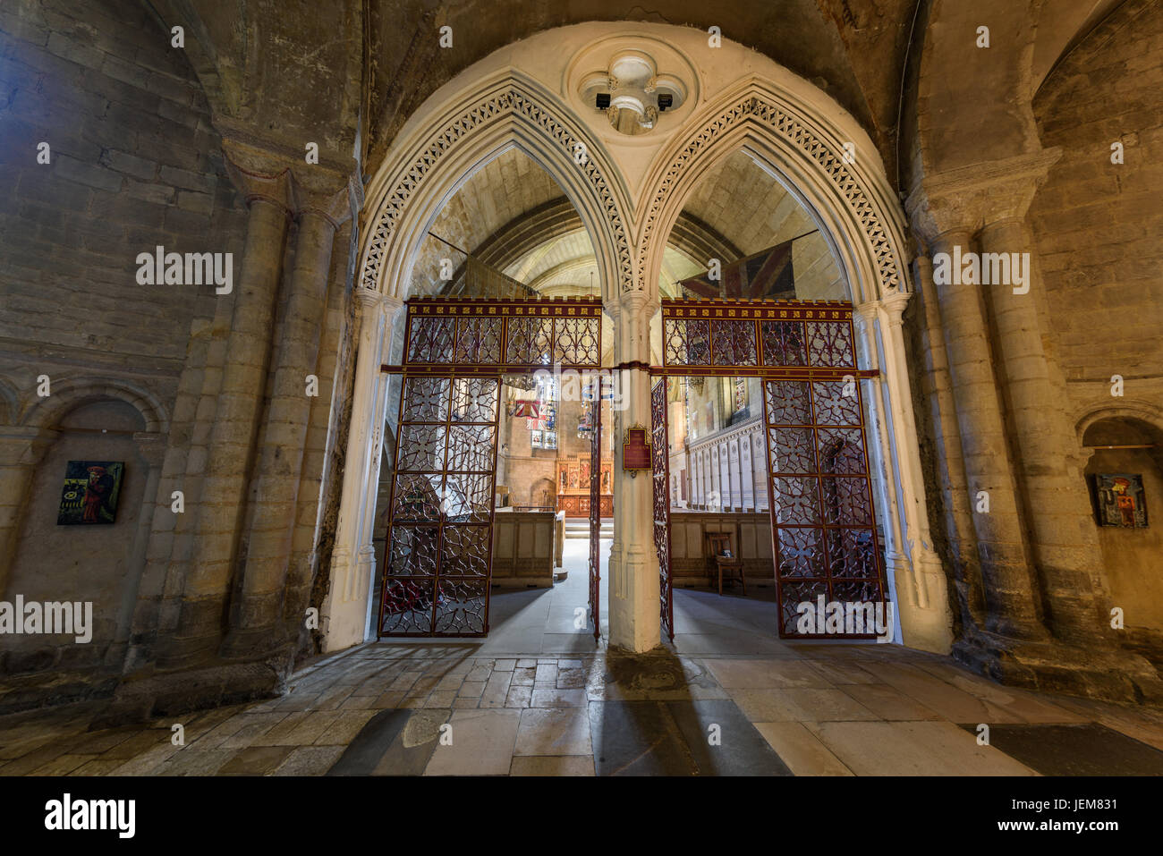Gebaut als ein Denkmal für die Gefallenen des ersten Weltkriegs die Kapelle St Saviour am östlichen Ende der christlichen Kathedrale in Norwich, Norf Stockfoto