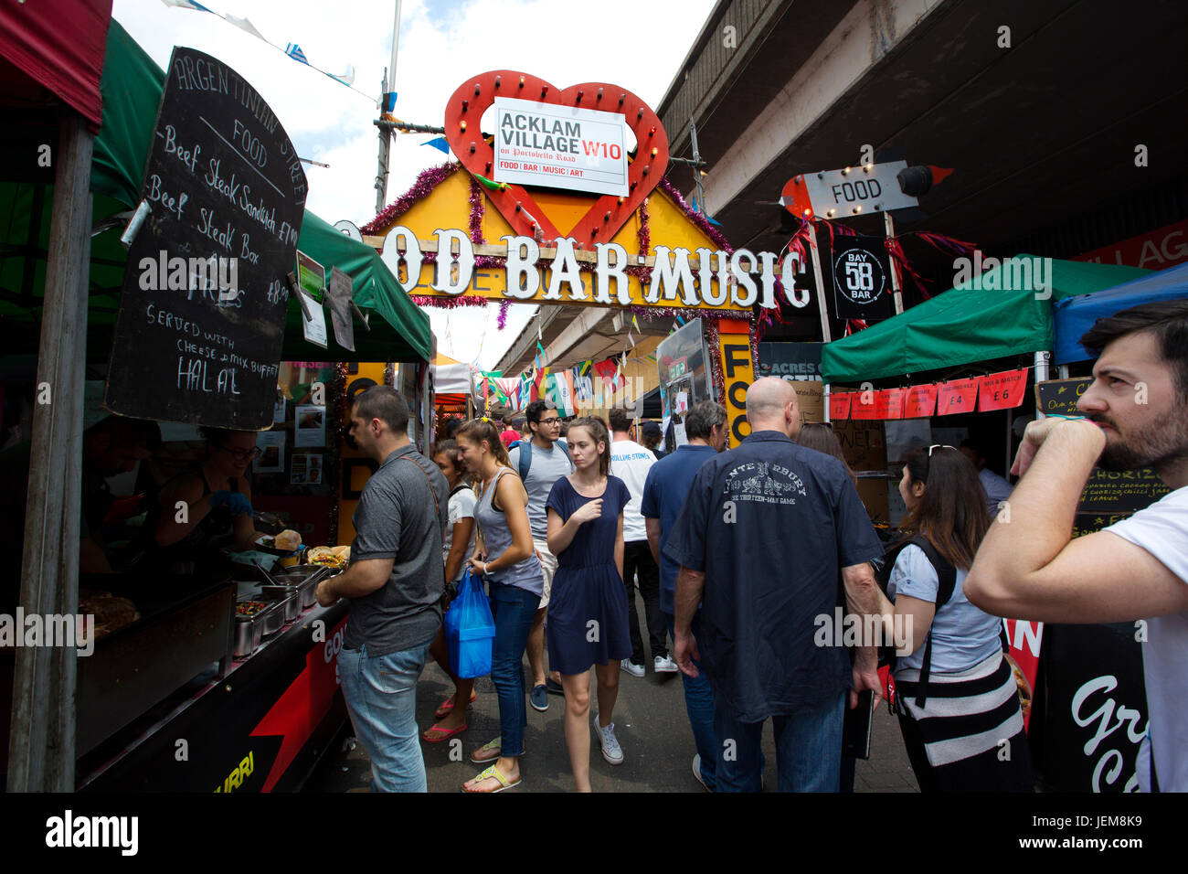 Acklam Dorf, im Herzen der Portobello Road, Notting Hill, West London, England, Vereinigtes Königreich Stockfoto