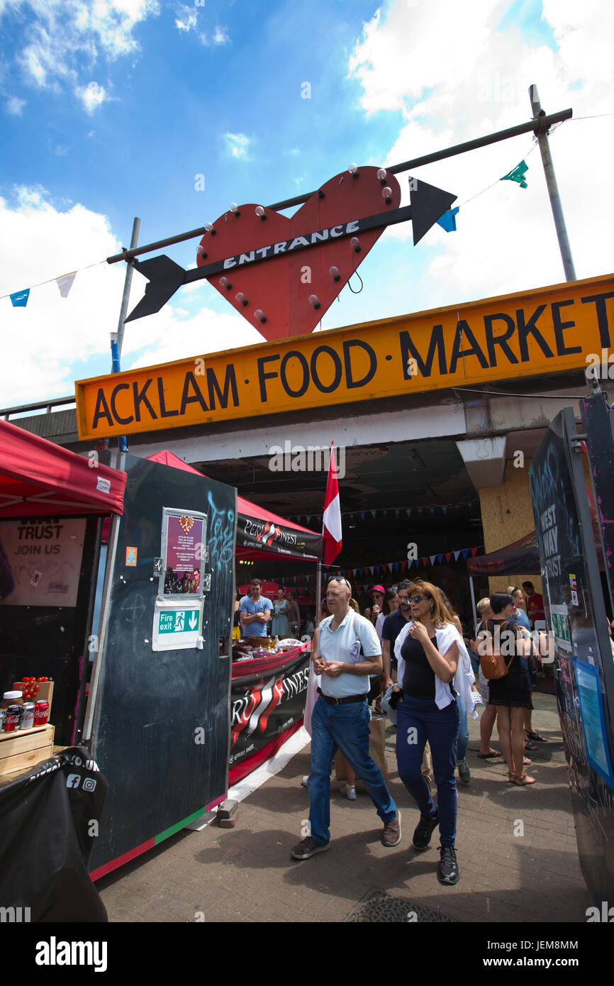 Acklam Dorf, im Herzen der Portobello Road, Notting Hill, West London, England, Vereinigtes Königreich Stockfoto