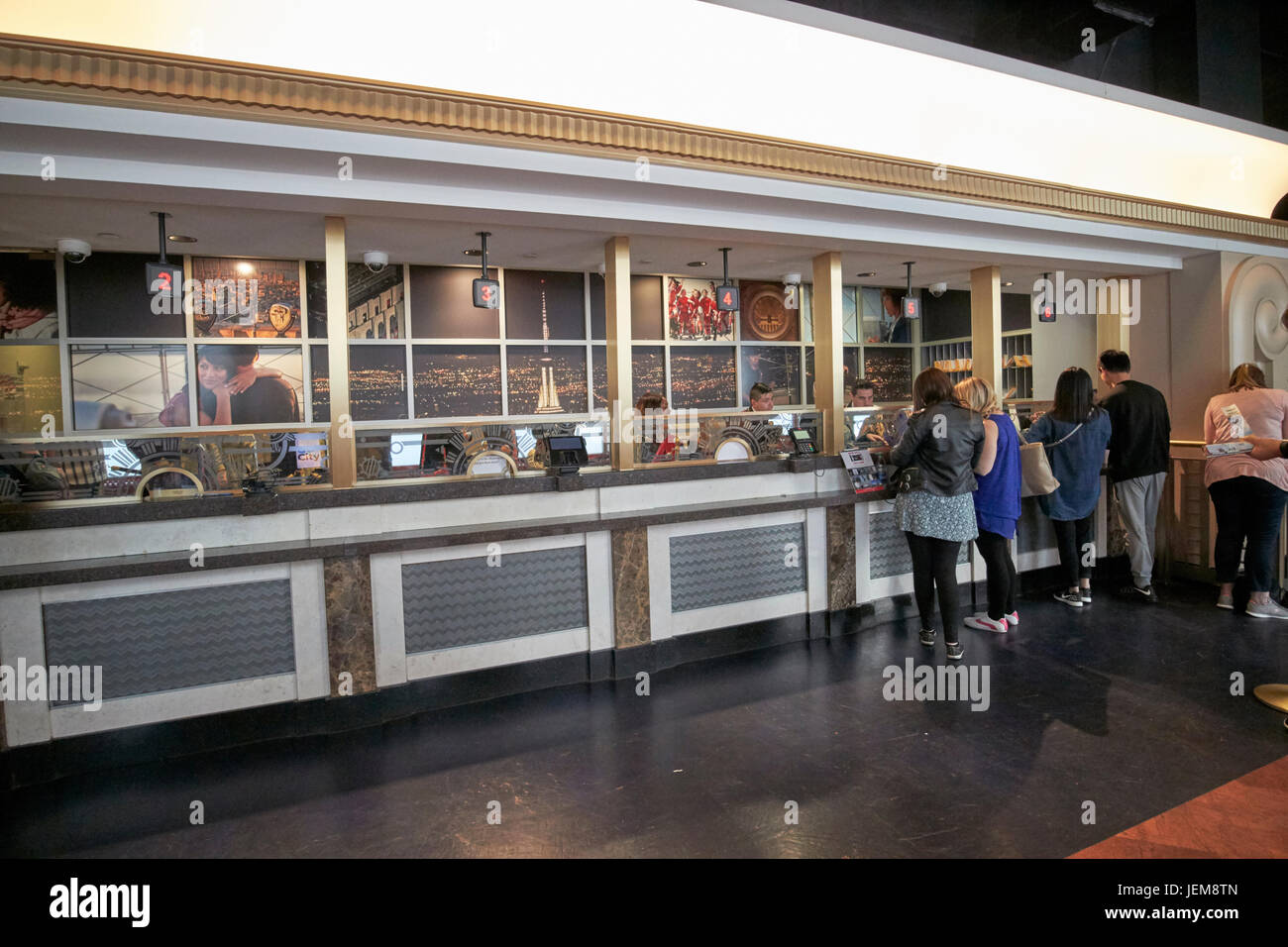 Kartenbüro der das Empire State building von New York City USA Stockfoto