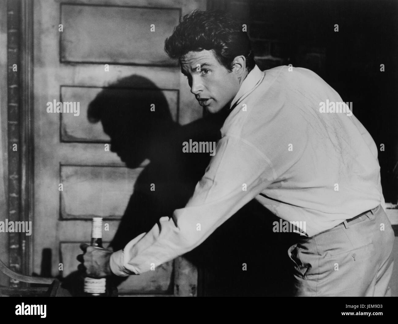 Warren Beatty, am Set des Films "All Fall Down", MGM, 1962 Stockfoto