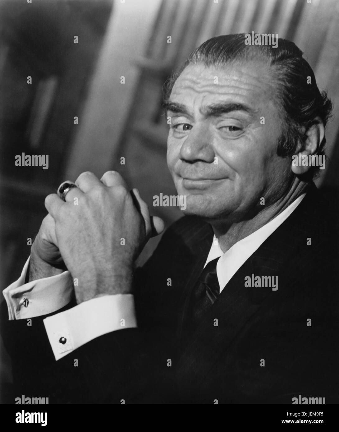Ernest Borgnine, am Set des Films, "Willard", BCP Produktionen, 1971 Stockfoto