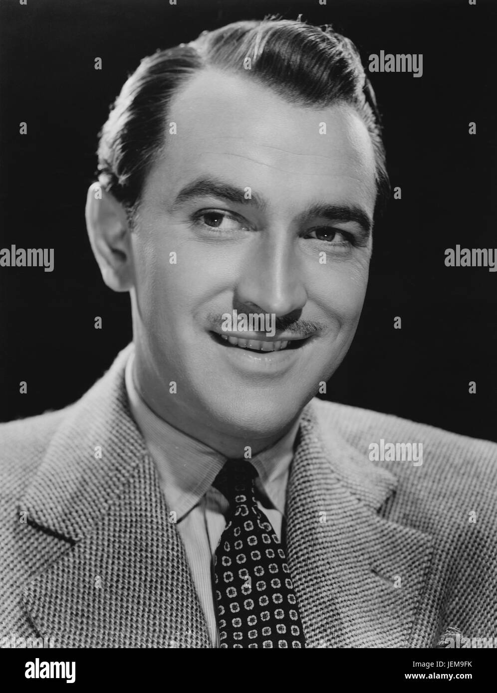 Lee Bowman, Portrait Werbung für den Film, "Pacific Rendezvous", MGM, 1942 Stockfoto