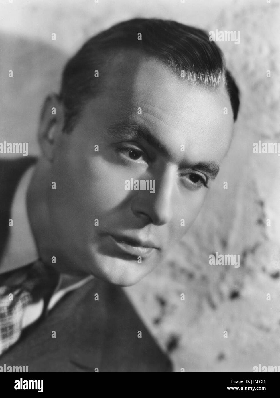 Charles Boyer, Portrait Werbung für den Film "Appointment for Love", Unversal Bilder, 1941 Stockfoto