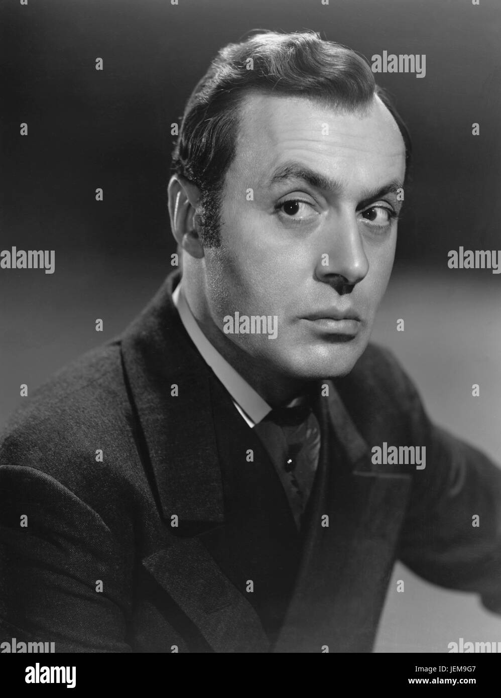Charles Boyer, Portrait Werbung für den Film "Gaslight", Loew's, Inc., 1944 Stockfoto