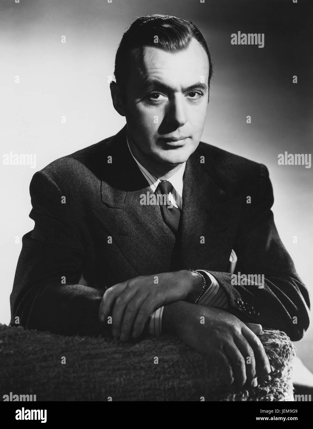 Charles Boyer, Portrait Werbung für den Film, "Cluny Brown", 20th Century Fox, 1946 Stockfoto