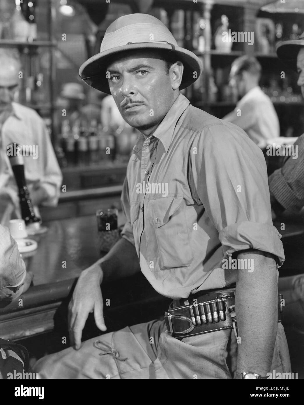 George Brent, am Set von der der Film "südlich von Suez", Warner Bros., 1940 Stockfoto