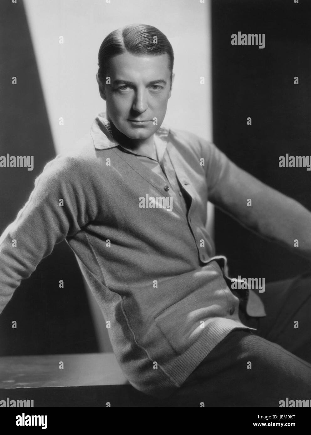 Clive Brook, Portrait Werbung für den Film, "Der Anwalt Secret", Paramount Pictures, 1931 Stockfoto