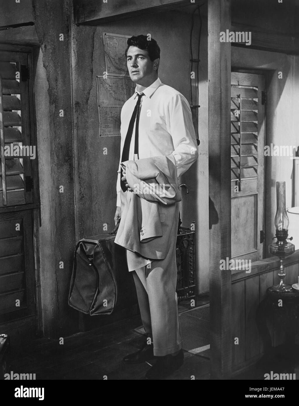 Rock Hudson, am Set des Films, "Come September", 1961 Stockfoto