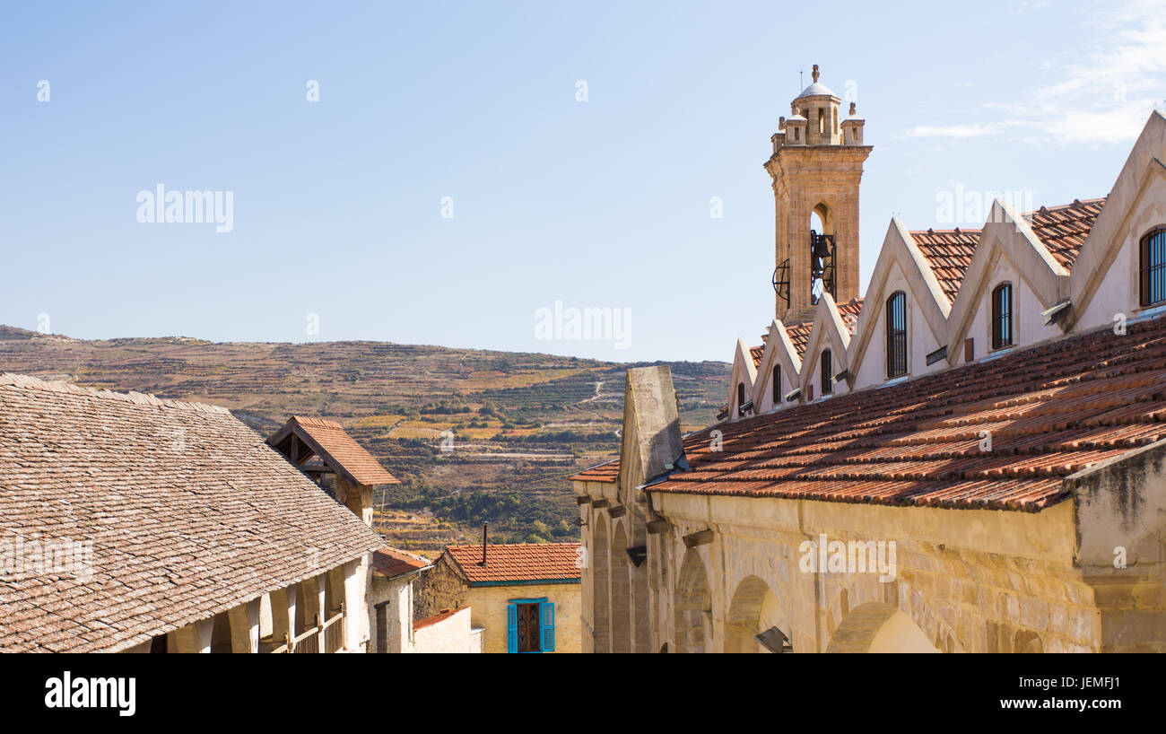 Alte antike Stadt, erhöhte Ansicht. Zypern. Stockfoto