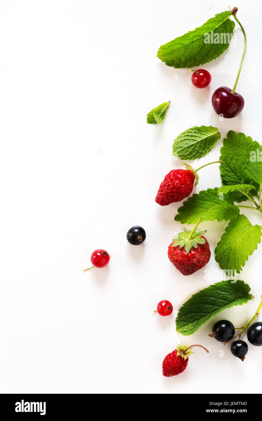 Sommer essen Hintergrund; süße Sommer frischen Saft Obst Stockfoto