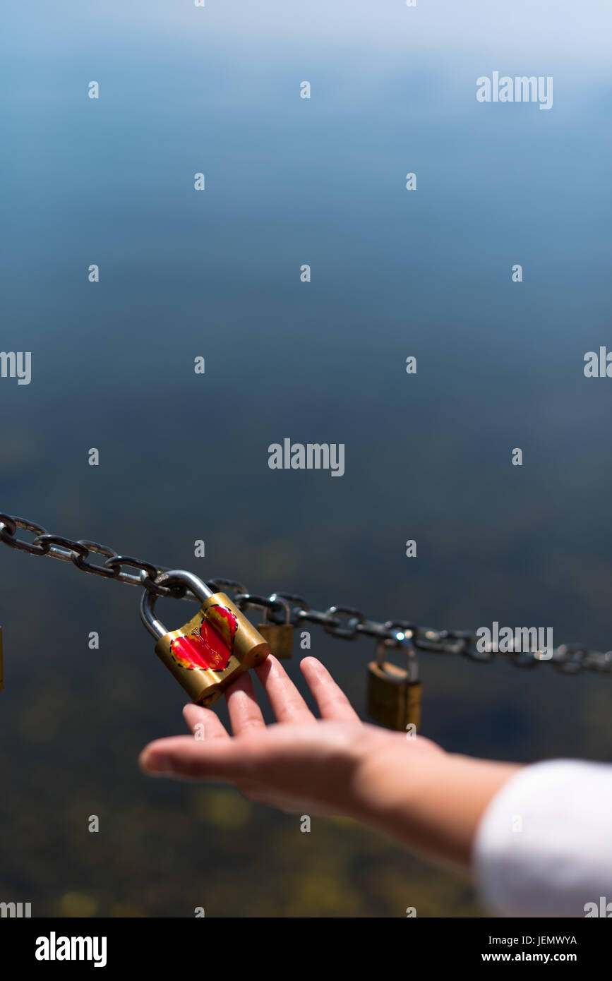 Liebe auf den Ohrid Stockfoto