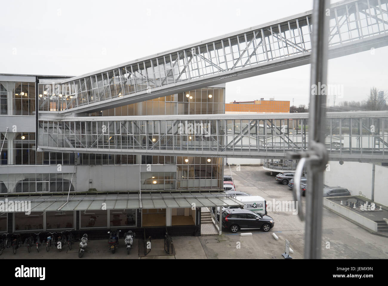 Weltkulturerbe Van Nelle Fabrik in Rotterdam. Stockfoto