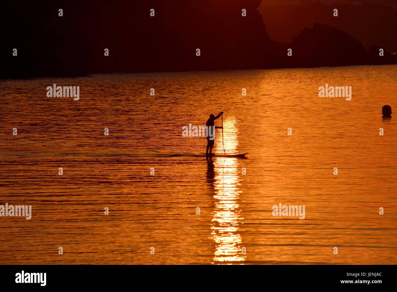 Paddle-boarding Stockfoto