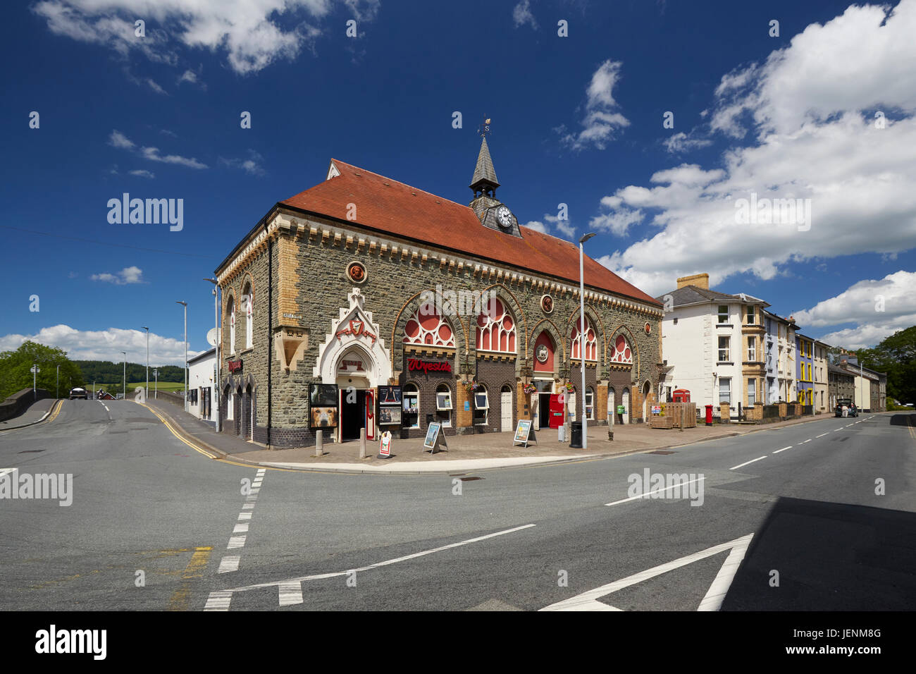 Wyeside Arts Centre Castle Street Builth Wells Powys, Wales UK Stockfoto