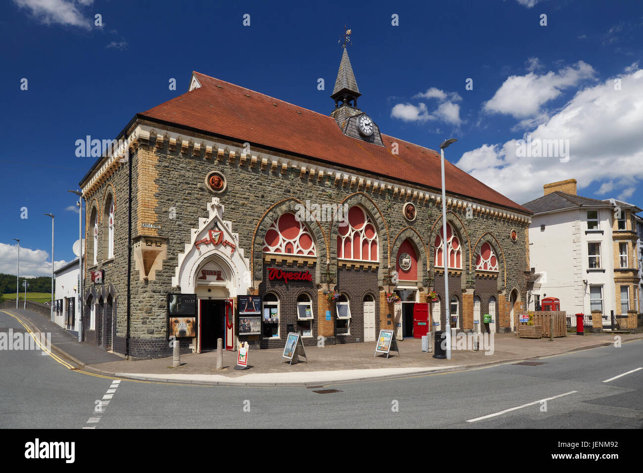 Wyeside Arts Centre Castle Street Builth Wells Powys, Wales UK Stockfoto