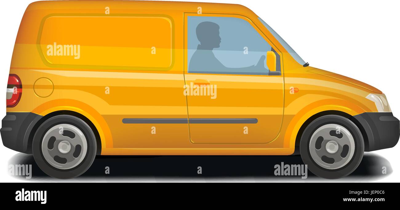 Auto, Fahrzeug, Minivan-Symbol. Lieferung, Transport, Transport, Verkehrskonzept. Vektor-illustration Stock Vektor