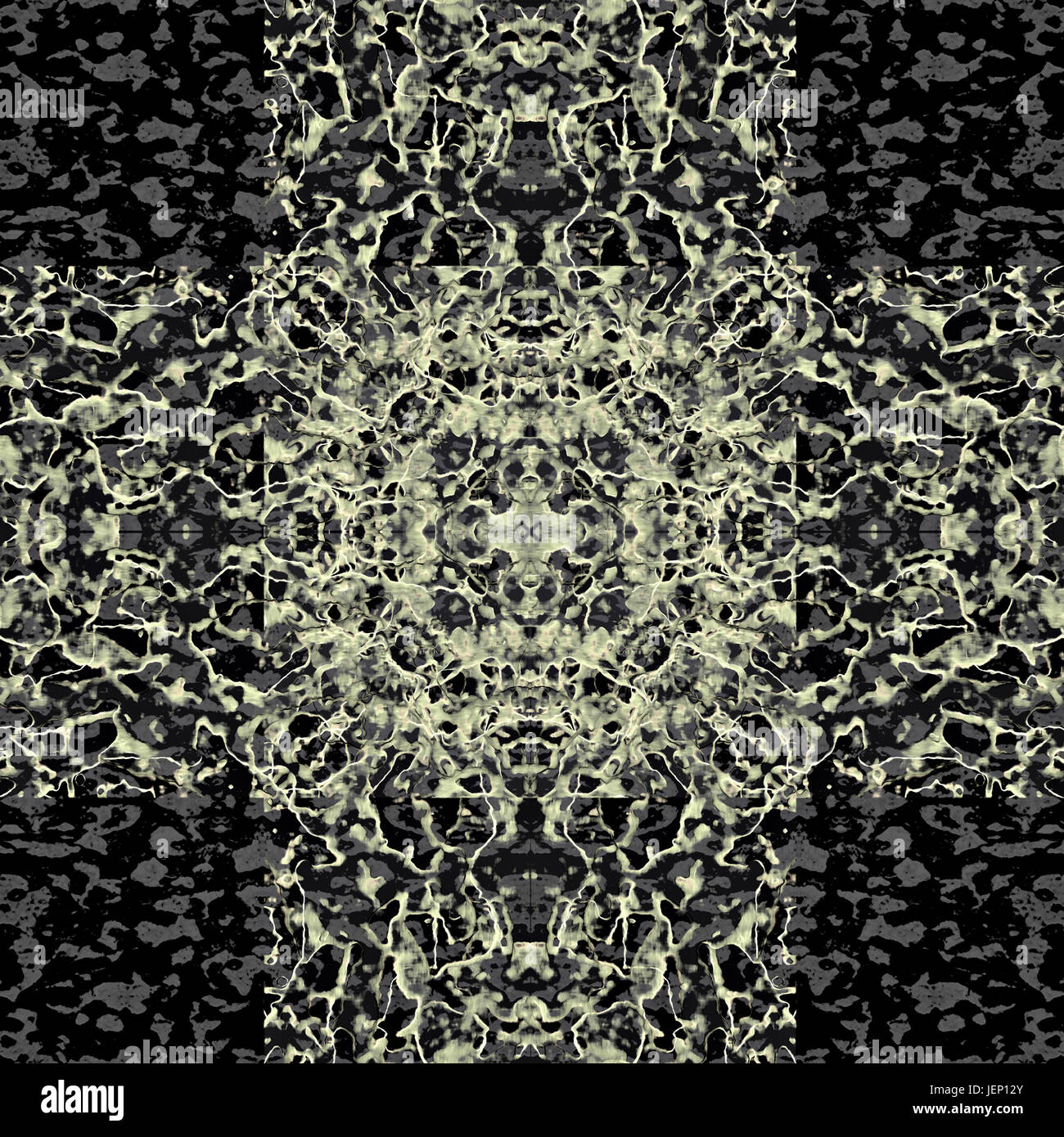 Ornamental abstrakte Kreuz nahtlose Mosaik Stockfoto