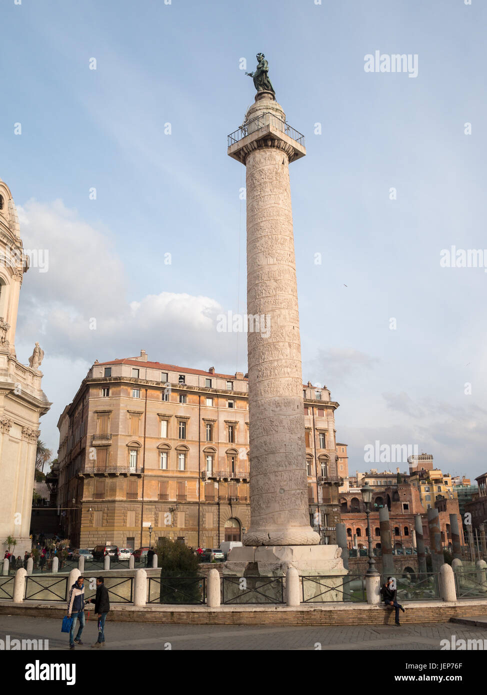 Colonna Traiana, Rom Stockfoto