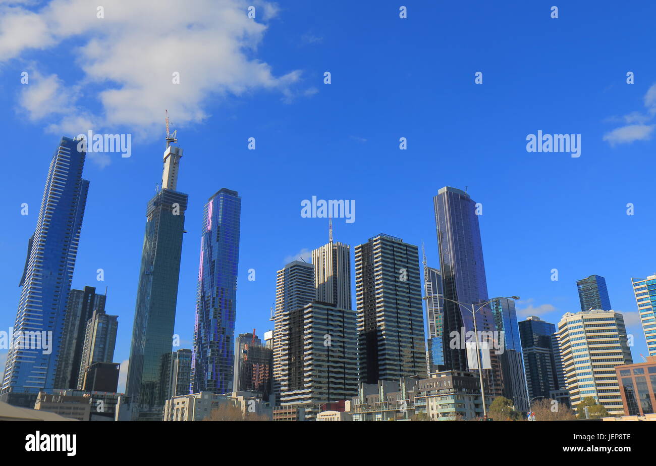 Die Innenstadt von Melbourne Cityscape Australien Stockfoto