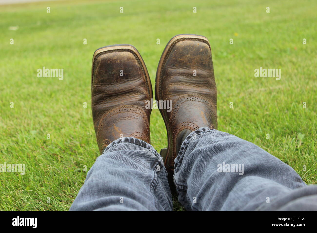 Cowboy-Stiefel. Stockfoto