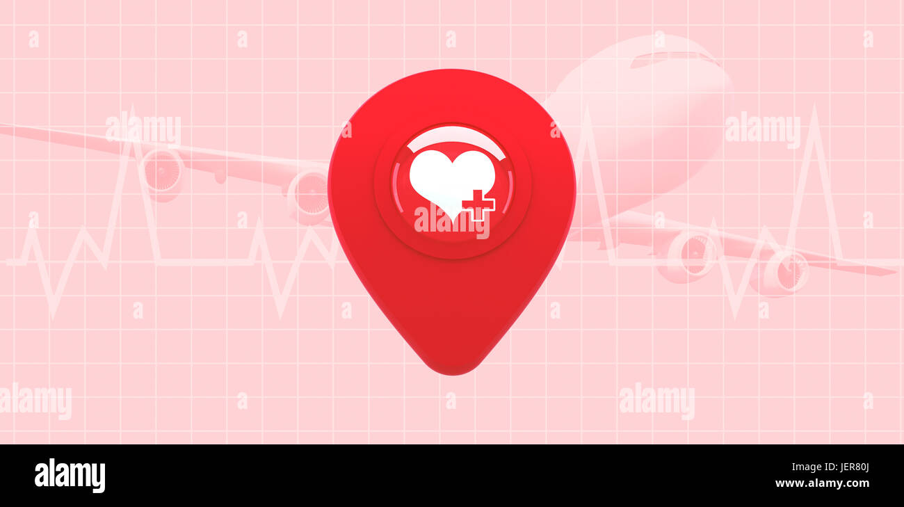 Zusammengesetztes Bild des Herzens Stockfoto