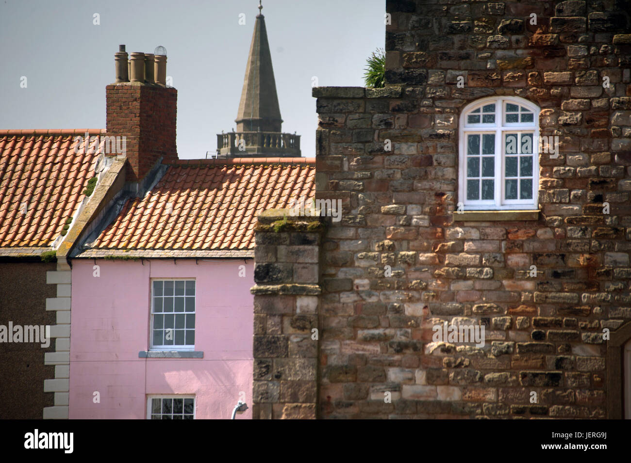 Turm der Guildhall, Berwick-upon-Tweed Stockfoto