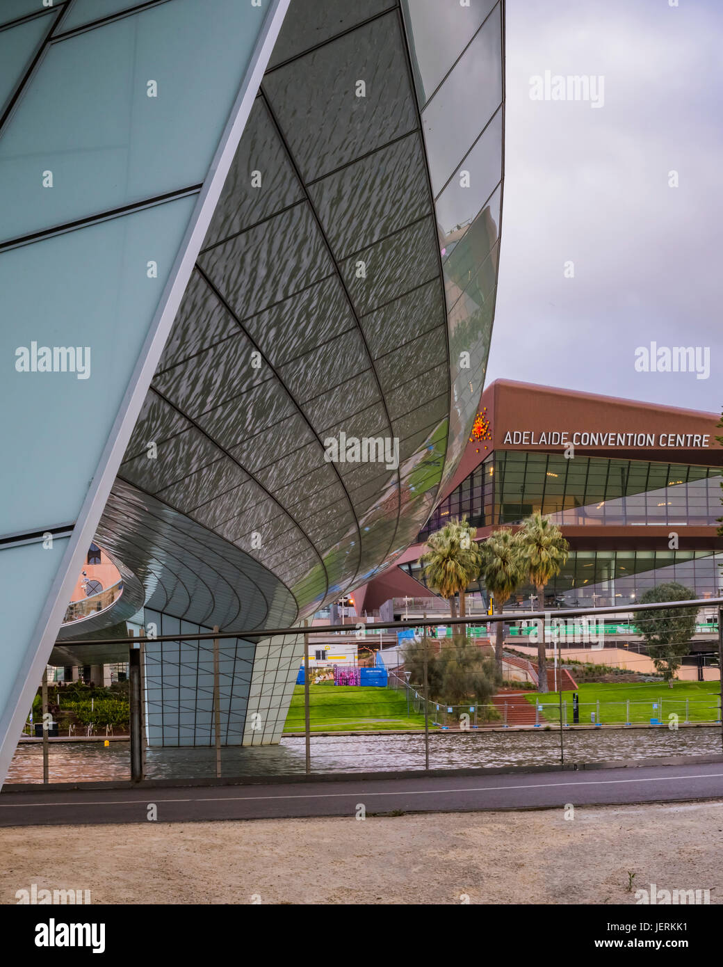 River Torrens Fußgängerbrücke in Adelaide South Australia Stockfoto