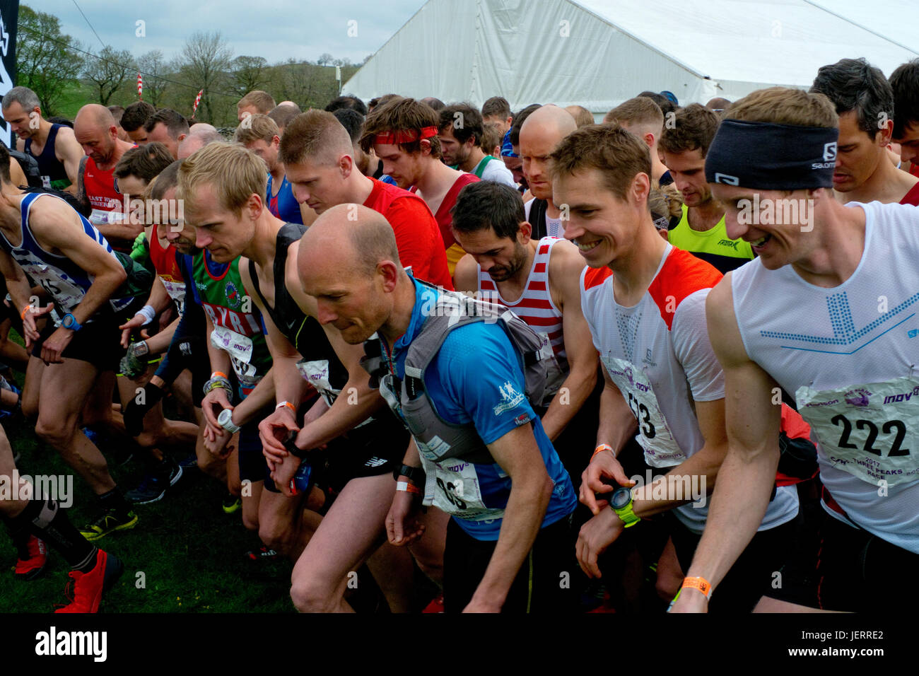 Drei Zinnen Rennen Wettbewerber Stockfoto