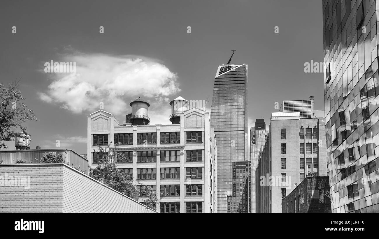 Alte und moderne Architektur in New York City, USA. Stockfoto