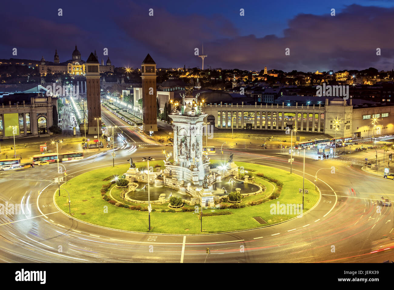 Plaza de Espana in Barcelona, Spanien Stockfoto